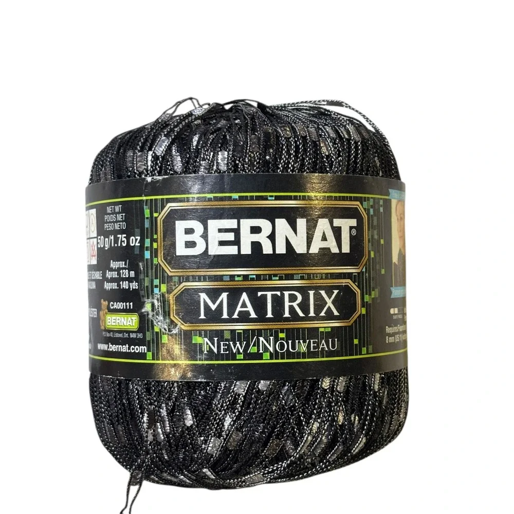 2 Skeins Bernat‎ Matrix Yarn Browser Blue 2110 50g 140 Yards Knitting Crochet